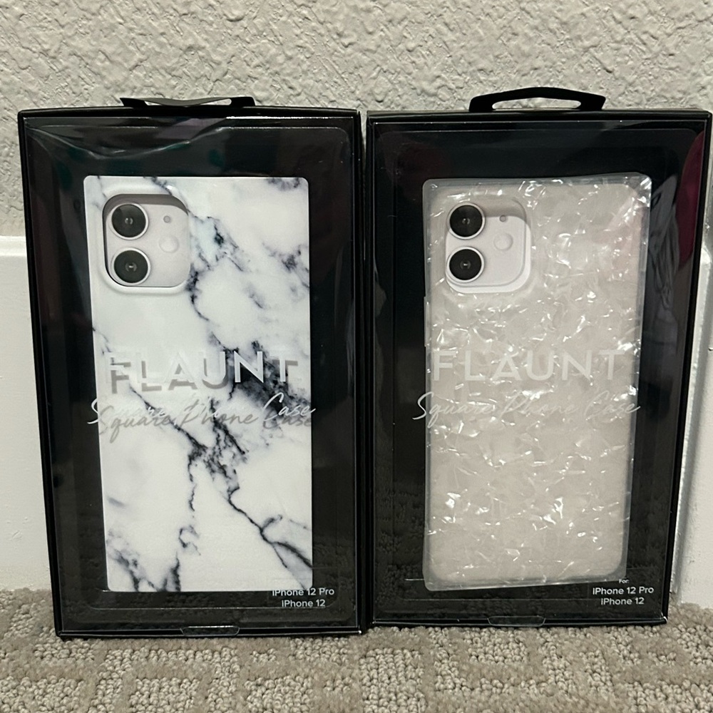 Flaunt Square iPhone 12 Pro/iPhone 12 Case - 2 cases for $60